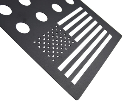Bronco Window Pillar Black American Flag Accent Trim