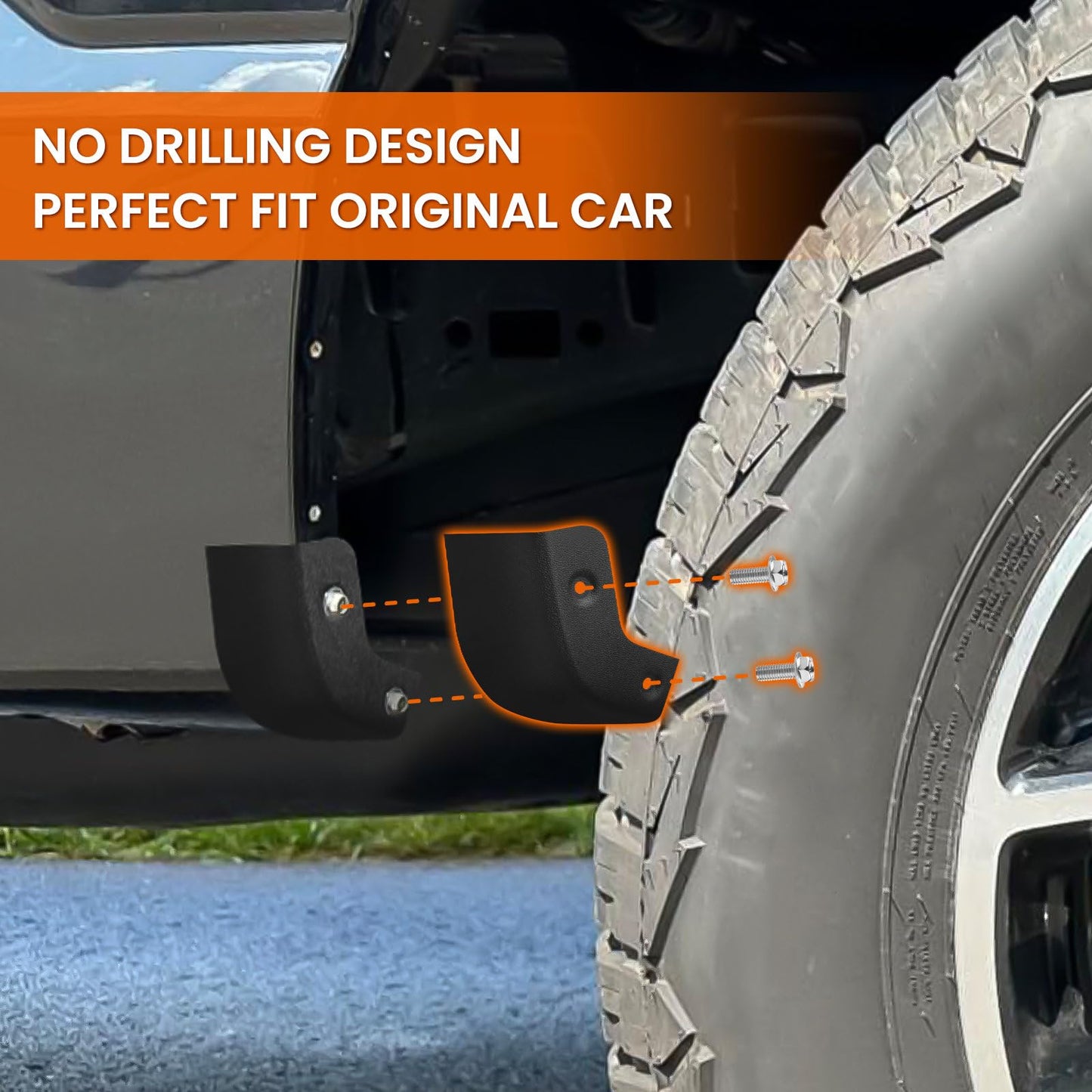 Mud Flap Delete Kit for 2021-2026 Ford F-150 2WD/4WD