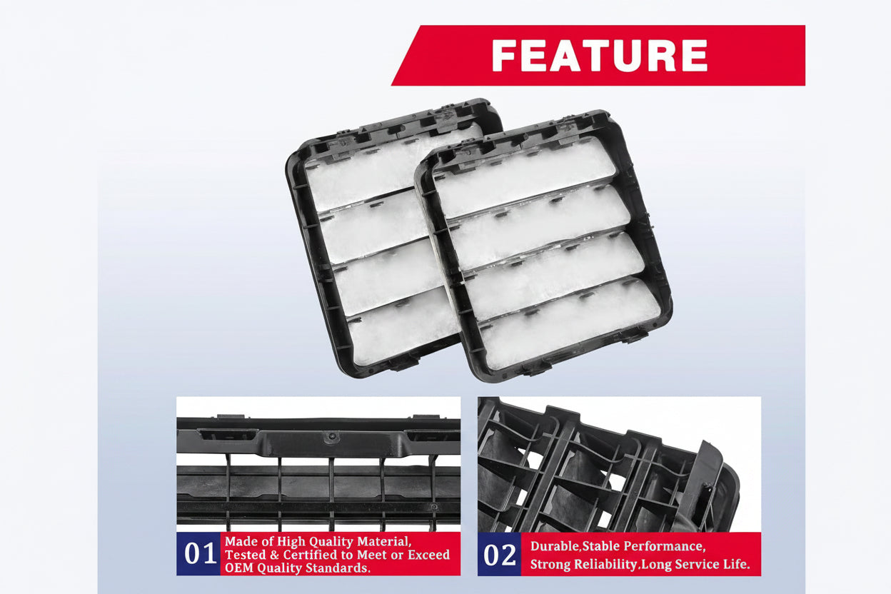 2-PCS Cab Air Pressure Vents for Jeep/Ram 1500/2500/3500 - Replaces 68323649AB