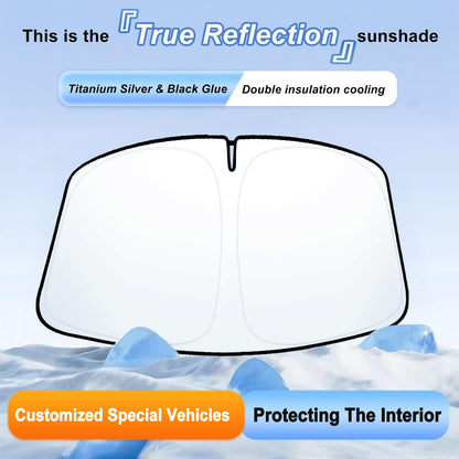 310T Polyester Sun Shade for 2018-2026 Jeep Wrangler JL & Gladiator - Full Cover