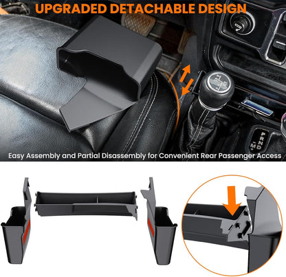 4PCS Center Console Organizer for Jeep Wrangler JL & Gladiator JT (2018-2026)