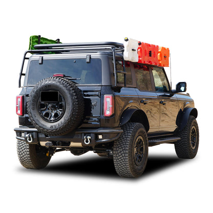 Armour Heavy Duty Matte Black Rear Bumper Kit for Ford Bronco