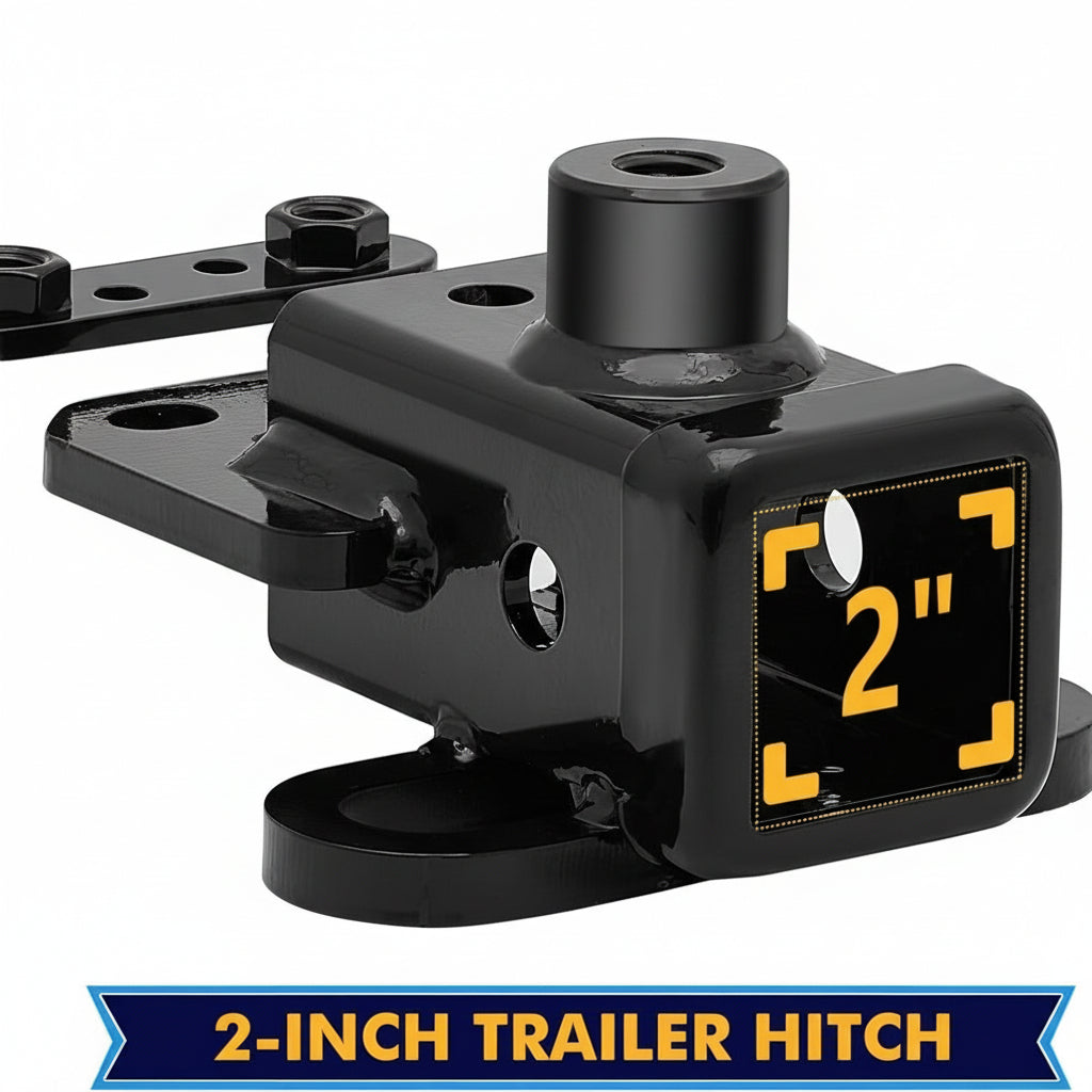 Trailer Hitch for Dodge Ram 1500(2019-2024), 2-inch Hitch Receiver with Bolts, Tow Hitch with Anti-Rust Gloss Powder Coat, Black Trailer Hitch Kit