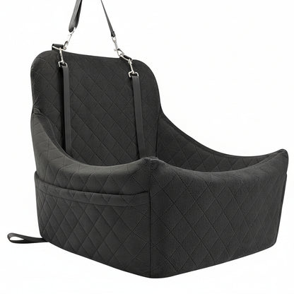 Dog Booster Car Seat for Medium Dogs Up to 40lbs Pets with 2 Clip-On Leashes