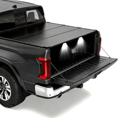 4.5ft Hard Tri-Fold Tonneau Cover for 2022-2026 Ford Maverick Styleside (54.4") - w/LED Light