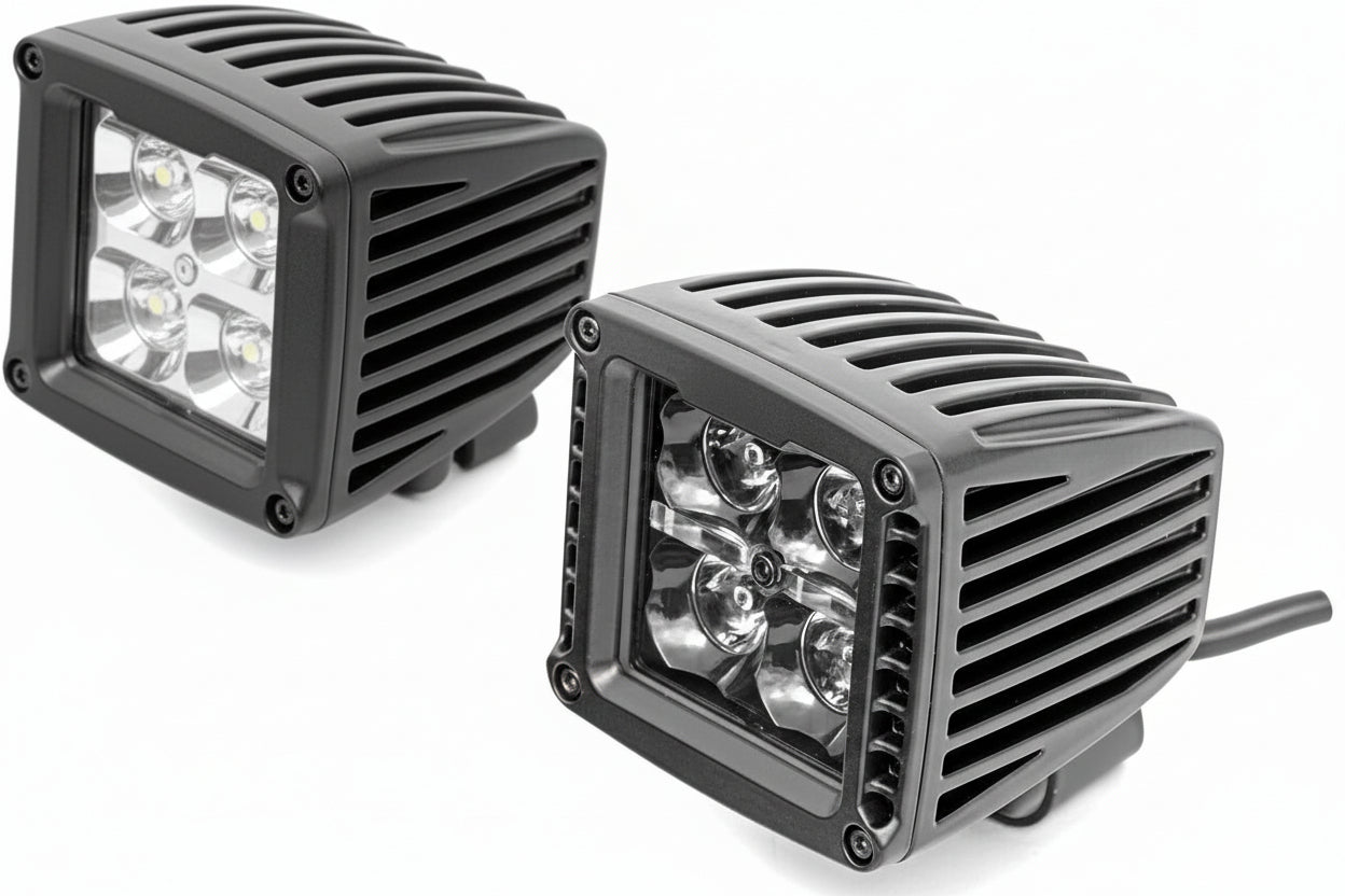 2" Black Series LED Pods with DRL - 3600 Lumen Spot Beam, Waterproof for Truck/Jeep/UTV