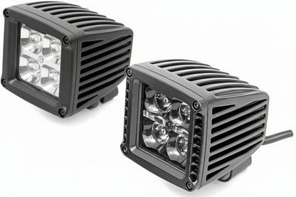 2" Black Series LED Pods with DRL - 3600 Lumen Spot Beam, Waterproof for Truck/Jeep/UTV
