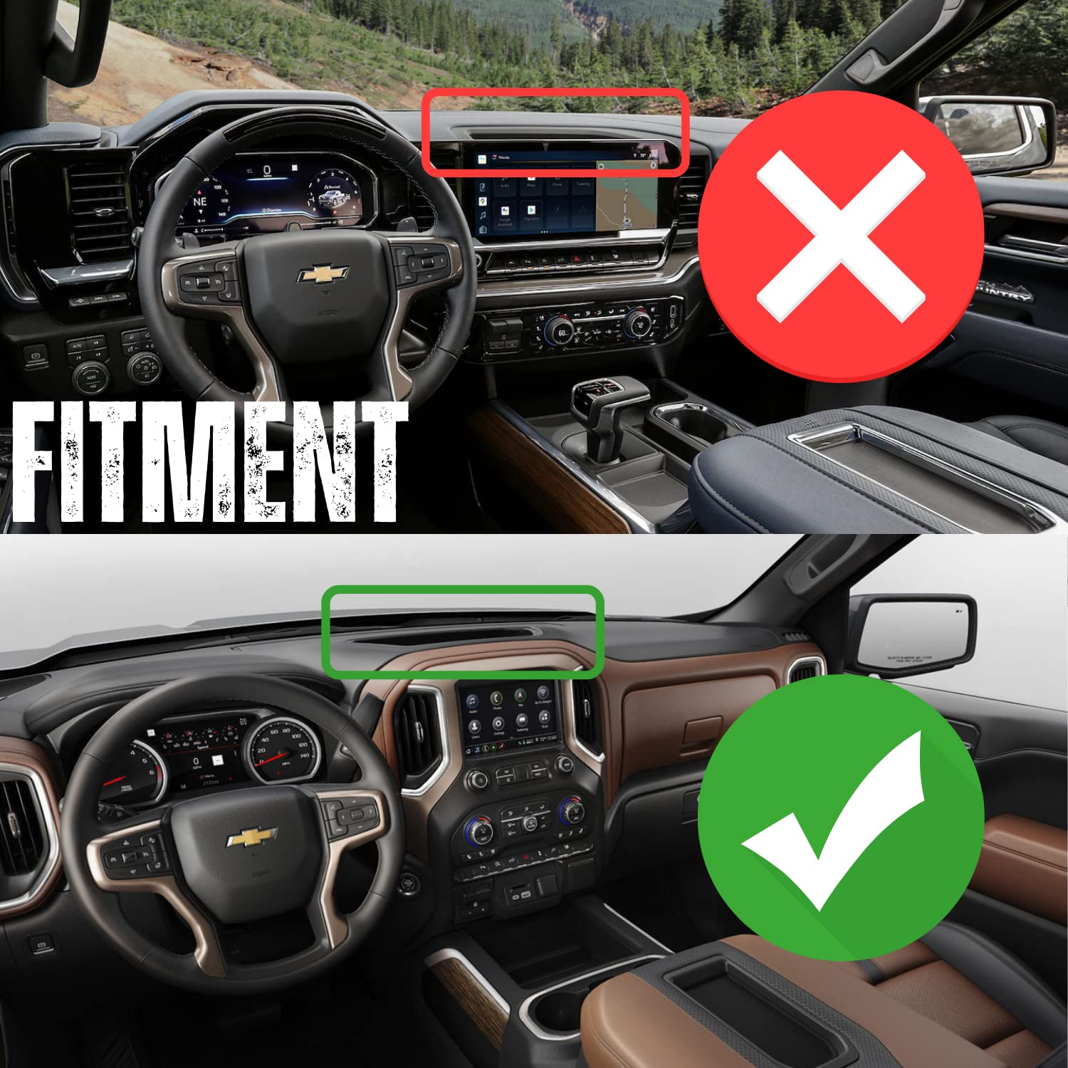Phone Holder Compatible with 2019+ Chevrolet Silverado GMC Sierra - OHMU