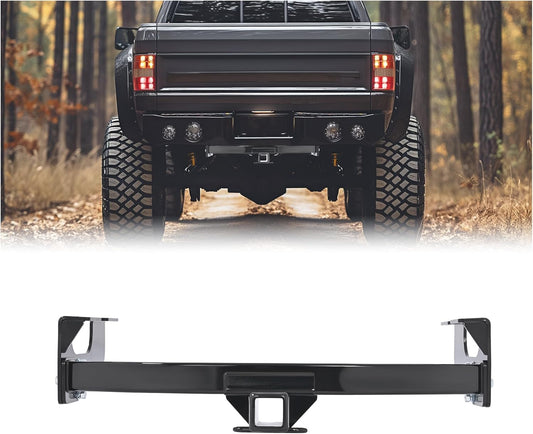 KUAFU Class 4 Trailer Hitch Compatible with 1997-2016 Ford F-150 250 350 450 Black Towing Hitch 2-Inch Receiver