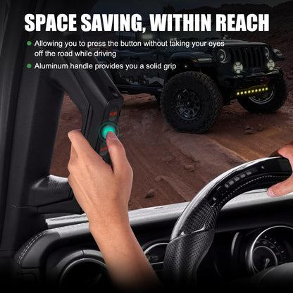 JL Gladiator Grab Handle Switch Panel, Aluminum, 6-Gang, Strobe Mode
