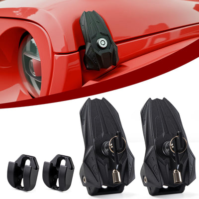 Heavy Duty Aluminum Hood Latches for Jeep Wrangler JT