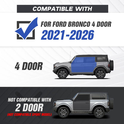 Two-Stair Black Running Boards for 2018-2026 Jeep Wrangler JL 4-Door - Rock Slider Nerf Bars