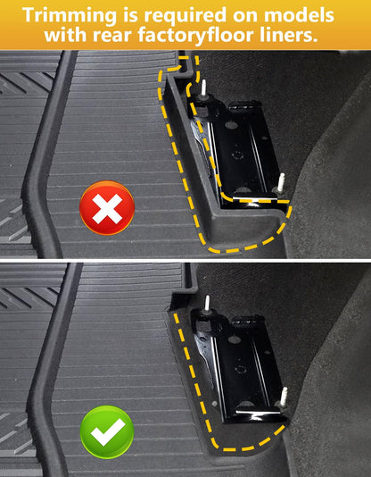 Rear Underseat Storage Box for 2019-2026 Chevy/GMC 1500 & HD - Double/Crew Cab