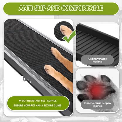 71"x17.3" Foldable Dog Ramp - 250 lb Capacity, Non-Slip Wide Surface for SUV/Truck/Car