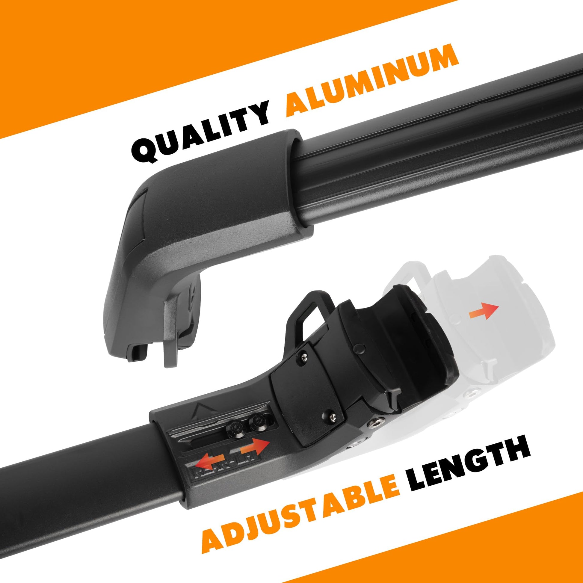Anti-Theft 440LBS Roof Rack Cross Bars Compatible with 2021-2024 Chevrolet Tahoe, Chevy Suburban, GMC Yukon & Yukon XL, Cadillac Escalade ESV - OHMU