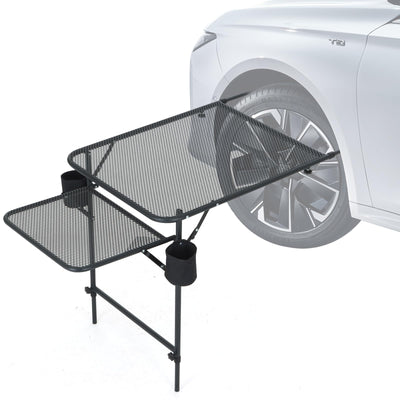 Adjustable Aluminum Tailgate Table - Lightweight Overlanding Camping Desk