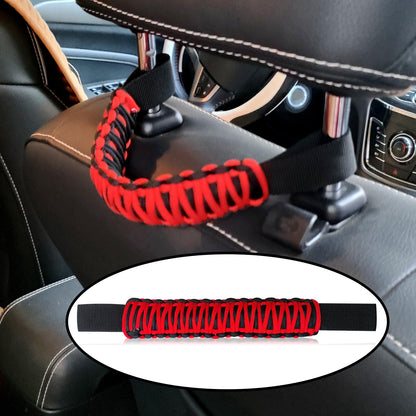 Automotive Headrest Grab Handles, Heavy-Duty Nylon, Universal SUV Truck