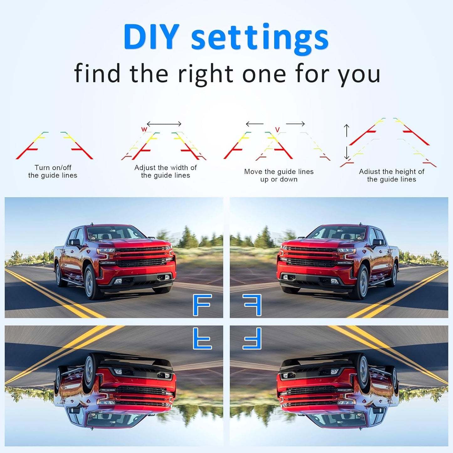 7-Inch Wireless Backup Camera for Truck ,Pickup, Trailer, Cars - OHMU