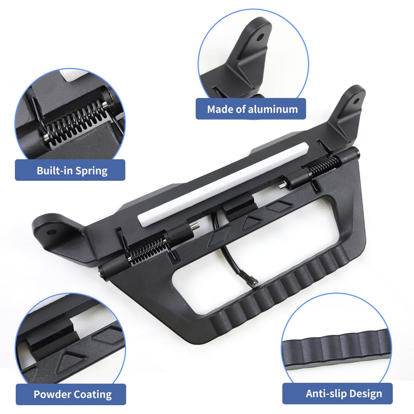 Bronco 4-Door LED Grab Handles, Aluminum Grip
