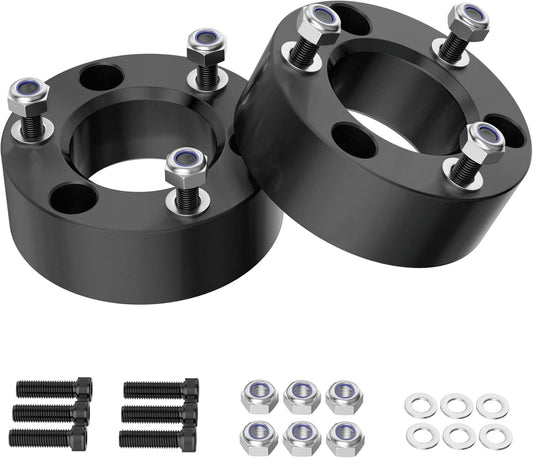 Richeer 3 inch Leveling Lift Kit Compatible with 2004-2026 F150, Leveling Lift Kit Fit for 2004-2026 F150 2WD 4WD, 2003-2018 Expedition Forged Front Strut Spacers Raise the Front of your F150 by 3"