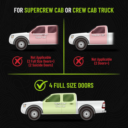 Upgraded Rear Underseat Storage Box for 2015-2026 Ford F-150 SuperCrew & 2017-2026 Super Duty Crew Cab