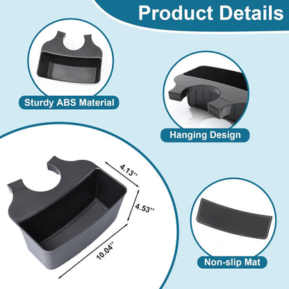 Hanging Center Console Organizer for 2013-2024 Ram 1500 & 2500/3500 (Jump Seat Only) - Cup Holder Expander
