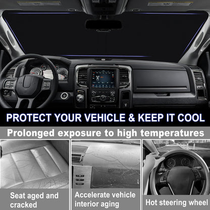 310T Polyester Sun Shade for 2018-2026 Jeep Wrangler JL & Gladiator - Full Cover
