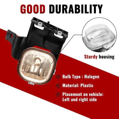 Pair Fog Lights w/Bulb for 2006-2007 Ford Ranger Left & Right