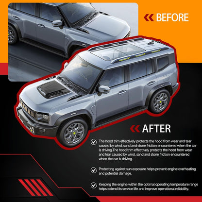 Hood Scoops For Cars, Universal Hood Scoop Hood Vents, Automotive Hood Scoops for Trucks Compatible with Dodge Ram 1500 2500 F150 F250 F350 Toyota Tundra GMC Sierra 1500 2500 Jeep Wrangler