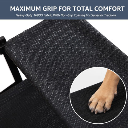 5-Step Foldable Dog Stairs - Extra Wide, 250 lb Capacity, Non-Slip Surface for Large Dogs