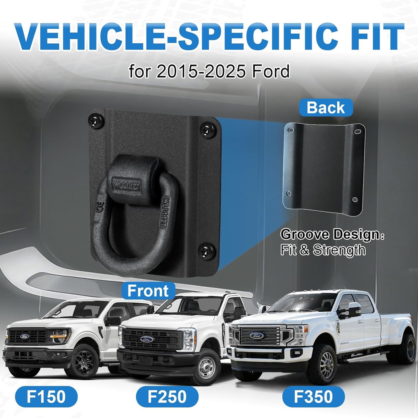 4-Pack Boxlink Tie Down Anchors for 2015-2025 Ford F-Series - Heavy Duty, Replaces FL3Z-99000A64-B & FL3Z-9928408-AB