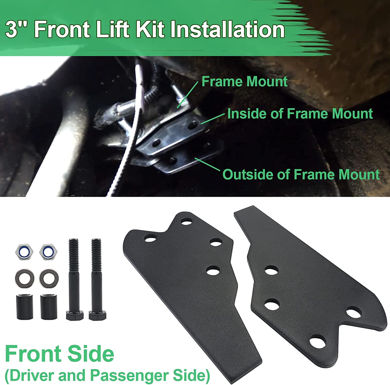 UTV Ranger Lift Kit - 3" Ranger Front & Rear Bracket Lift Kit - OHMU