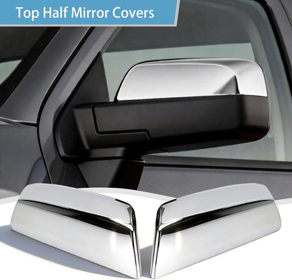 Chrome Handle + Mirror + Tailgate Cover Kit for 2014-2018 Chevy/GMC 1500/2500/3500 (Excludes Tow Mirror)