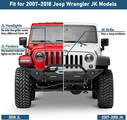 Solid Steel Running Boards for 2007-2018 Jeep Wrangler JKU 4-Door