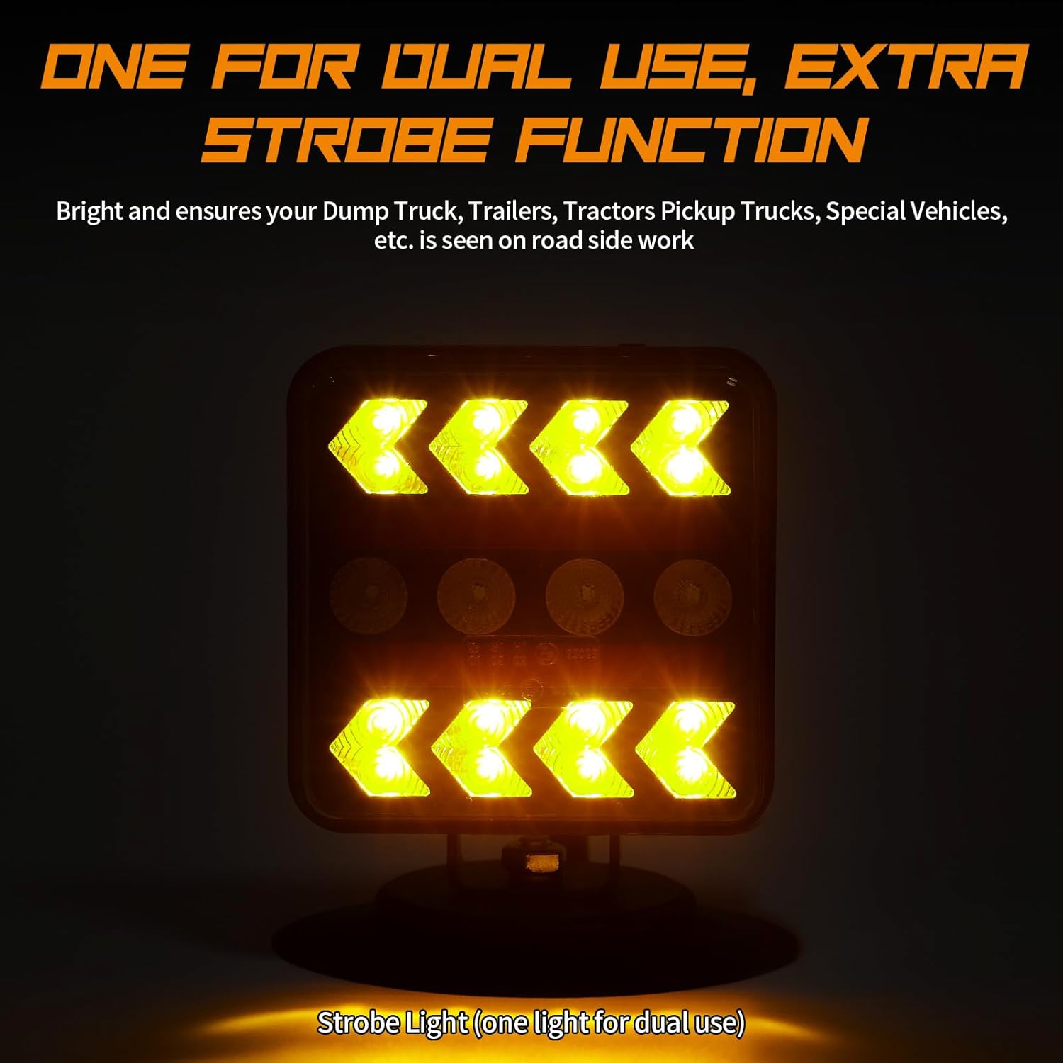 Wireless Trailer Lights – Magnetic Trail Lights Upgraded 2.4GHz Transmission with Strobe Mode Reverse Lights Multifunction Towing Lights Kit for Trucks, Boat, RV, Vehicle, Caravan