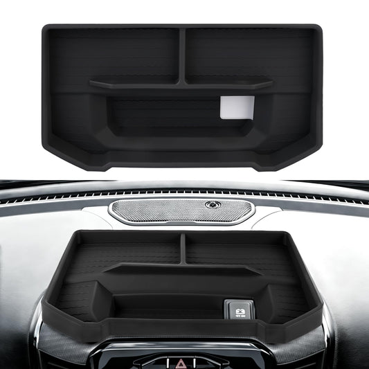 Dashboard Storage Tray for 2019-2026 Ram 1500 w/ 12"/14.4" Uconnect Screen (Excludes 8.4") - Non-Slip Organizer