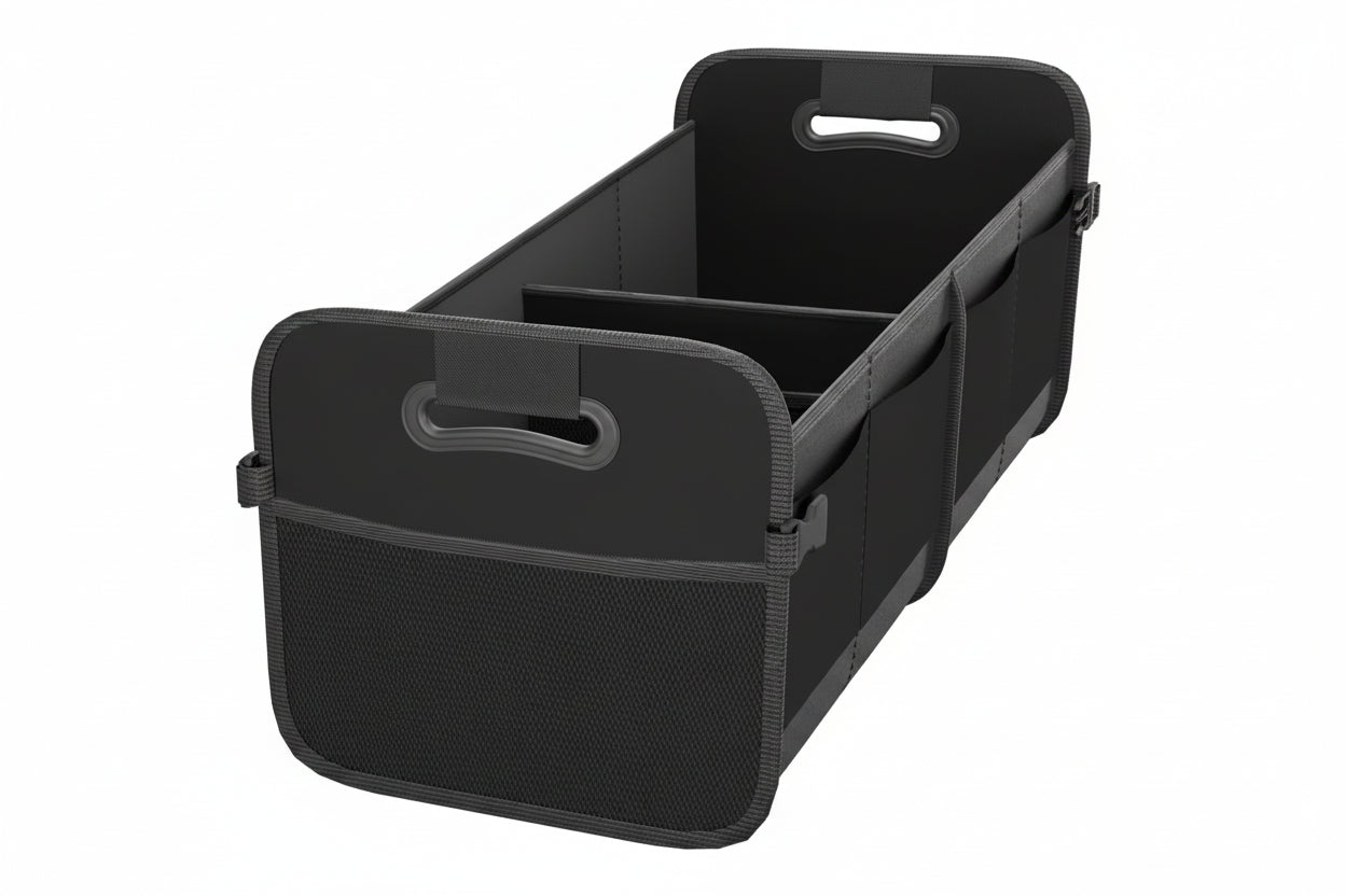 70L Collapsible Trunk Organizer with 11 Pockets - SUV/Truck Storage (Black)