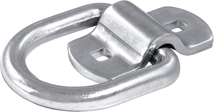 3"x3" Surface-Mount D-Ring Tie Downs (2-Pack) - 11,000 lb Break Strength