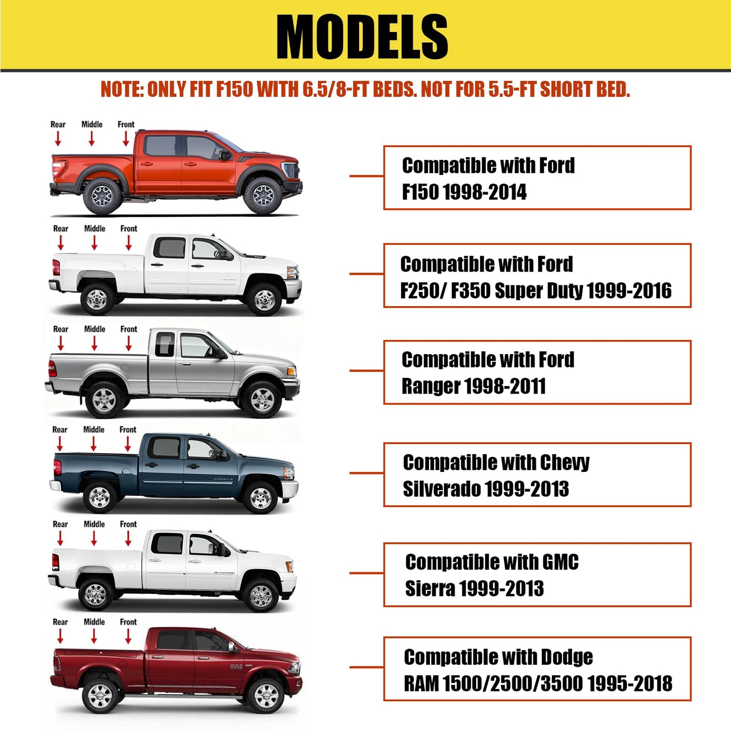 Retractable Truck Bed Tie Down Anchors for F150 Silverado RAM