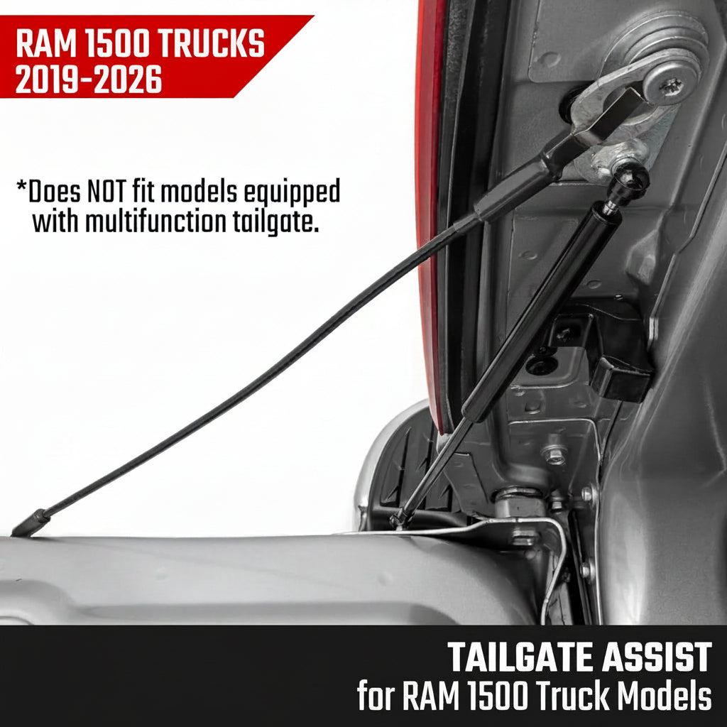 Tailgate Assist for 2019-2026 Ram 1500 2WD/4WD (Driver-Side) - Slow-Release Damper