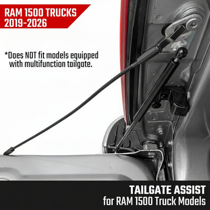 Tailgate Assist for 2019-2026 Ram 1500 2WD/4WD (Driver-Side) - Slow-Release Damper