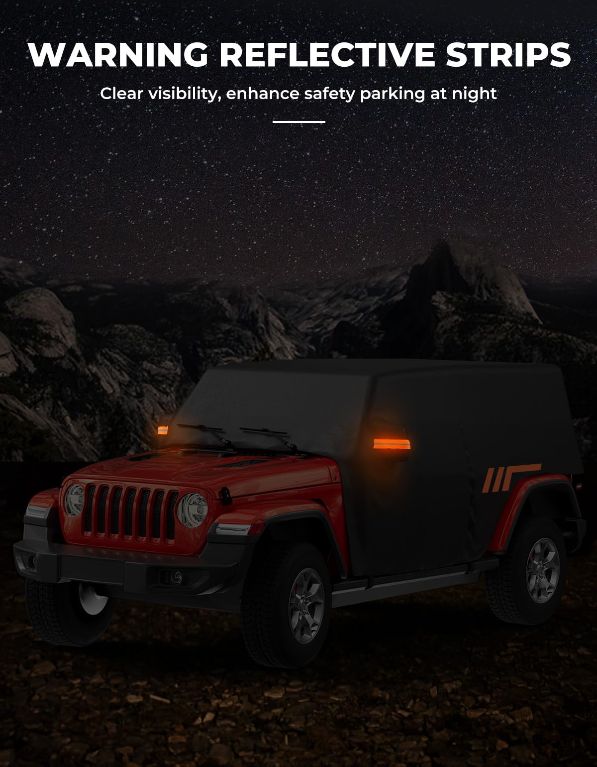 Waterproof Cab Cover for 2007-2026 Jeep Wrangler 4-Door - All-Weather Protection