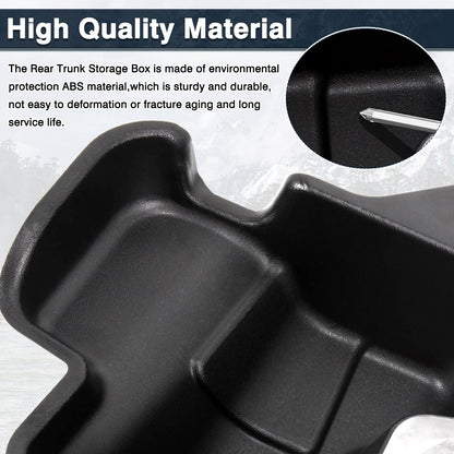 Rear Trunk Storage Tray (2-PCS) for 2018-2023 Jeep Wrangler JL - Side Cargo Organizer (Excludes 4XE)