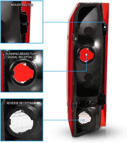 Tail Light Assembly Set for Ford Bronco / F150 F250 F350 Styleside Pickup - OHMU