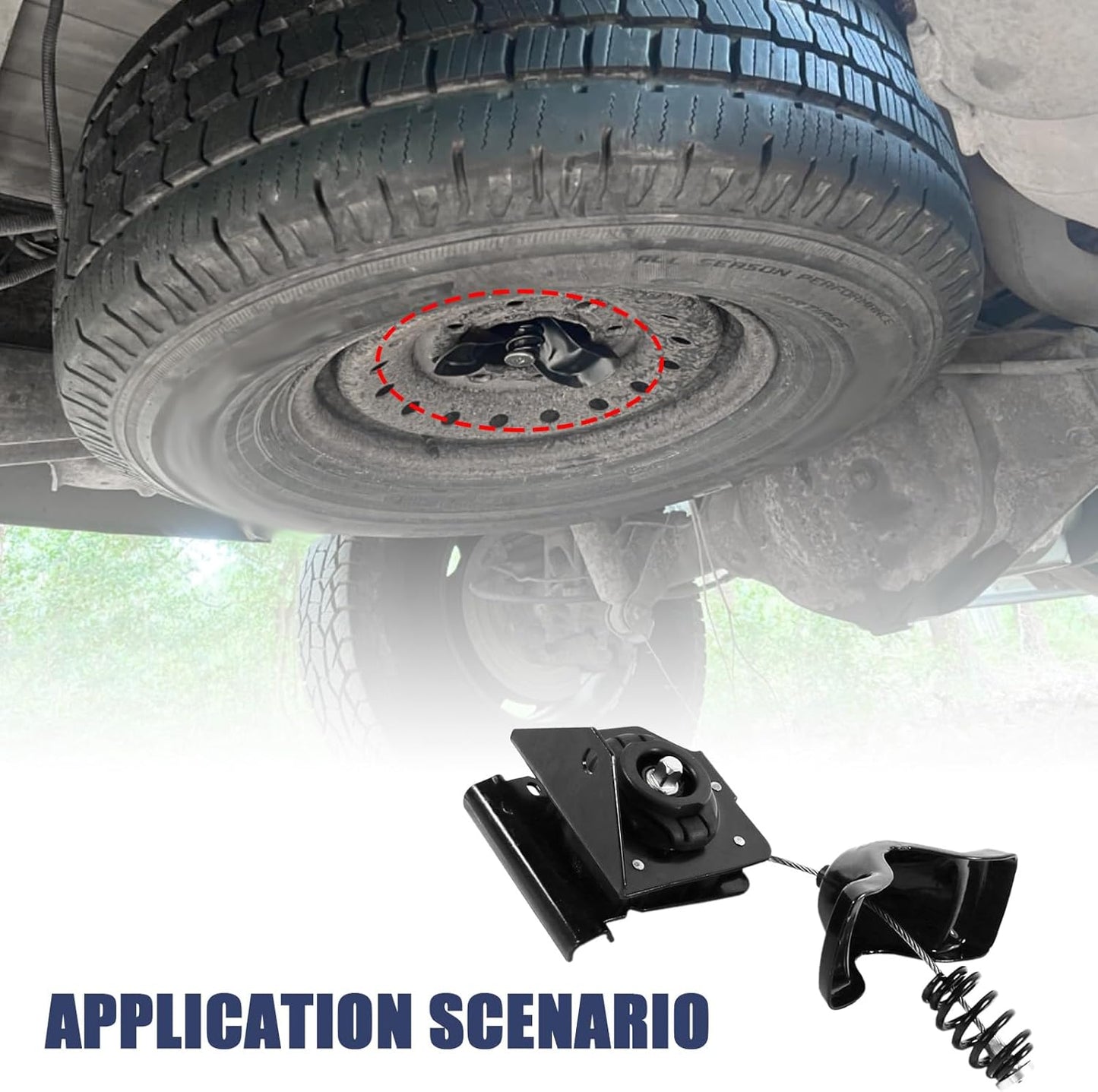 Spare Tire Winch Hoist for 2003-2010 Chevy/GMC 2500/3500 Series - Replaces 924-502/25792480/25912261/25974844