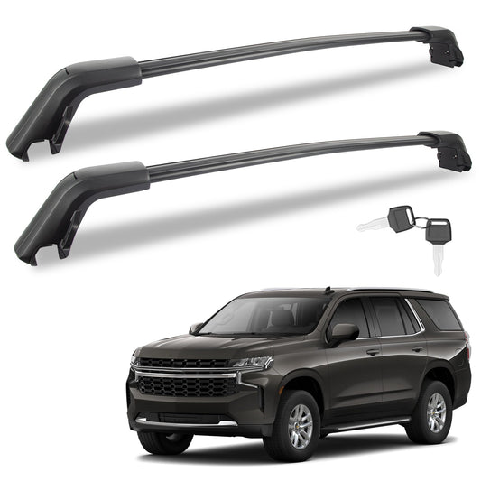 Anti-Theft 440LBS Roof Rack Cross Bars Compatible with 2021-2024 Chevrolet Tahoe, Chevy Suburban, GMC Yukon & Yukon XL, Cadillac Escalade ESV - OHMU
