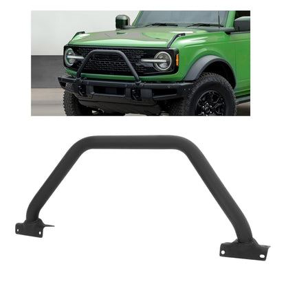 Bronco Front Bull Bar Grille Guard, Steel Black