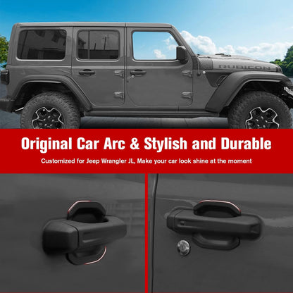 5-PCS Door Handle Bowl Protectors for 2018-2023 Jeep Wrangler JL 4-Door