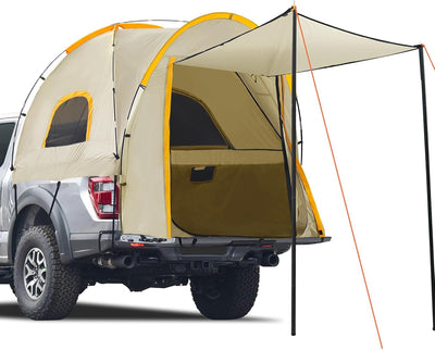 PU5000 Oxford Truck Tent with Awning for 5.5'-6.3' Beds - Fits Chevy, Ram, F-150 & More