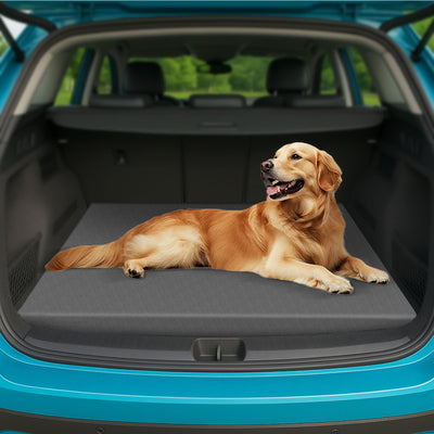 Non-Slip SUV Dog Cargo Mat with Supportive Foam - Removable Cover for Easy Cleaning (SUV/Truck)